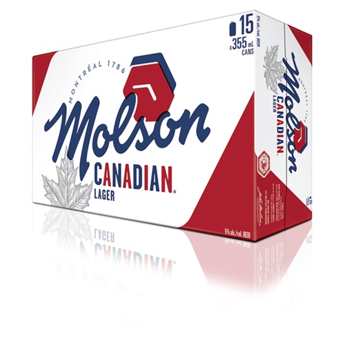 Molson Canadian Lager 15 Can Pack