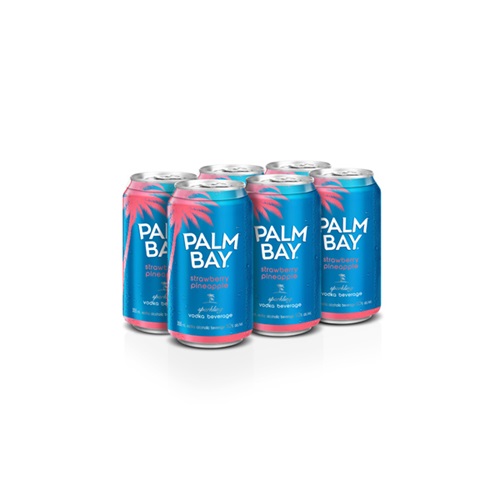 Palm Bay Strawberry Pineapple Vodka Cooler 6 Can Pack
