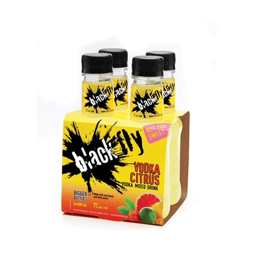 Black Fly Vodka Citrus Mixed Drink