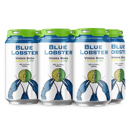 Blue Lobster Lemon Lime Vodka Soda