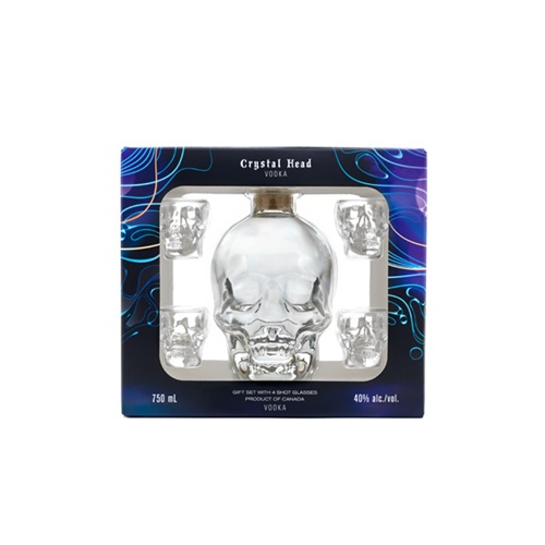 Crystal Head Giftpack With Glasses