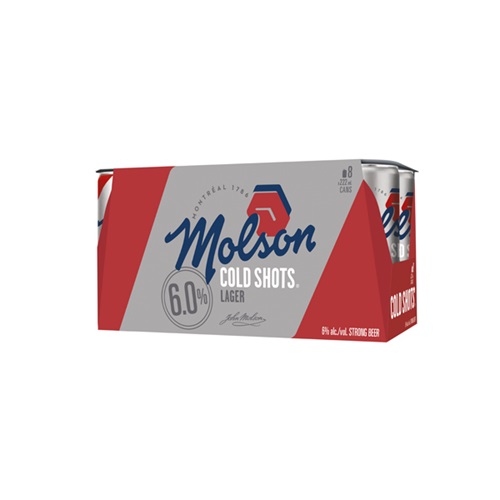 Molson Canadian Cold Shots 8 Can Pack