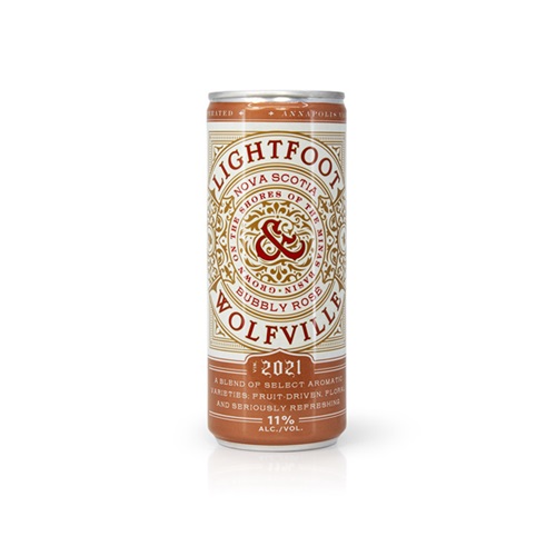 Lightfoot & Wolfville Bubbly Rose Can
