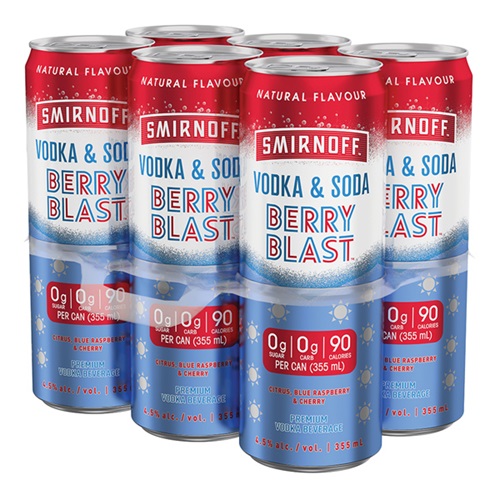 Smirnoff Vodka & Soda Berry Blast