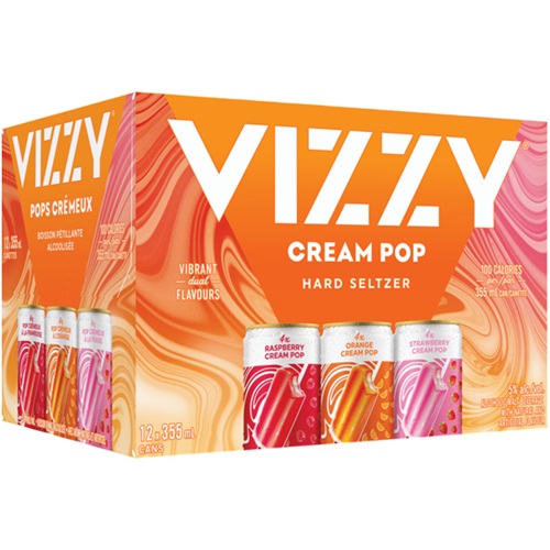 Vizzy Cream Pop Hard Seltzer Variety Pack