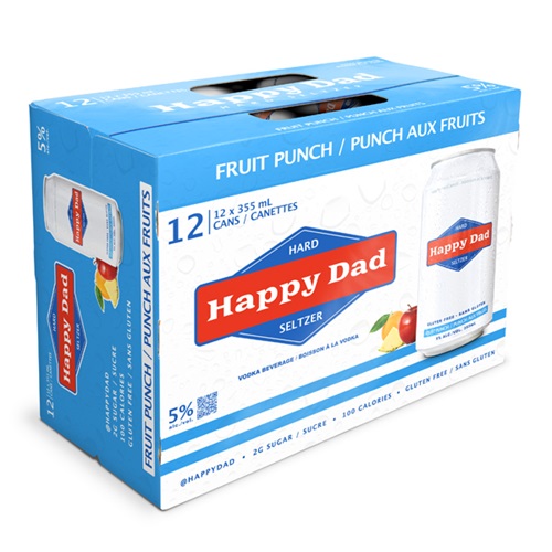Happy Dad Hard Seltzer Fruit Punch