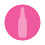 A pink Cooler guide, Spicy, labelling: Taste Profile, Style, Flavours, and Base