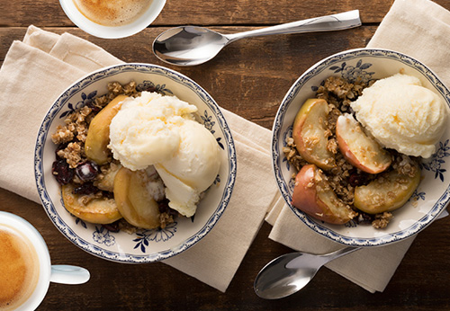 Baileys vanilla cinnamon apple crisp
