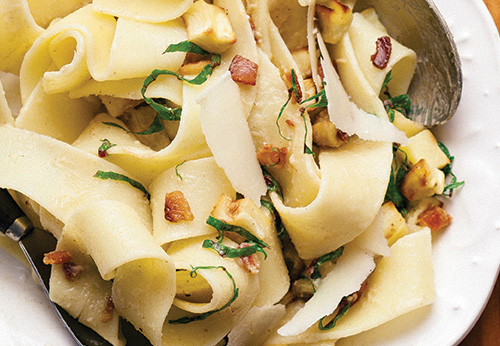 Roasted parsnip and brown butter papardelle