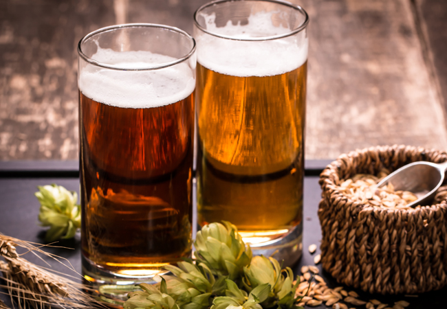 Glasses of different Nova Scotia craft beer