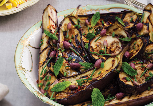 Grilled Honey Eggplant