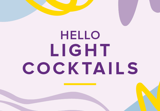 Pastel shapes with headline 