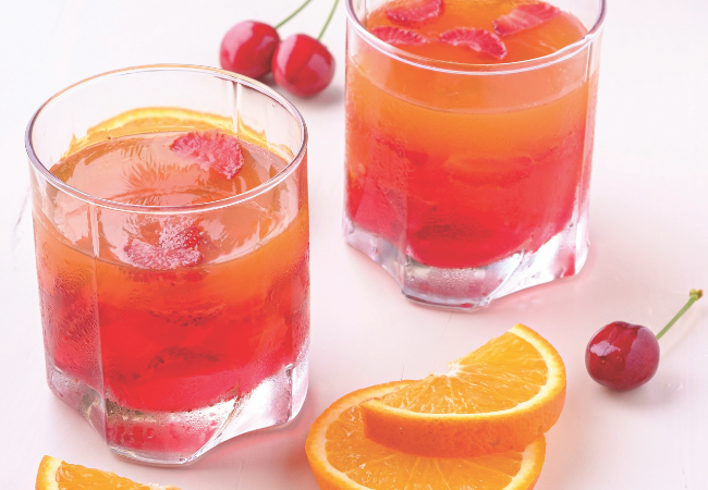 Cherry and Aperol Spritz
