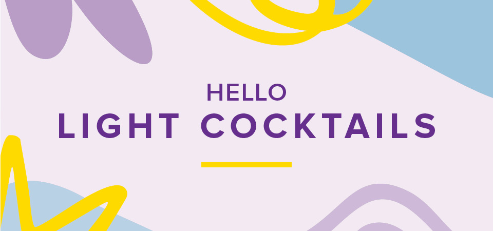 Pastel shapes with headline 