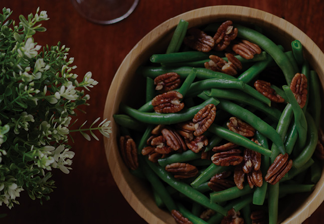 Green Beans with Toasted Pecans