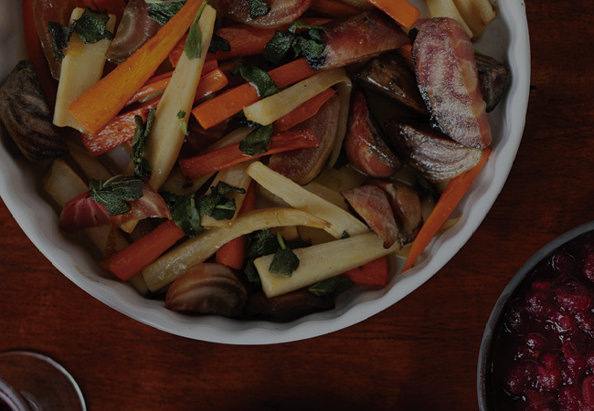Roasted Root Vegetables with Sage and Browned Butter