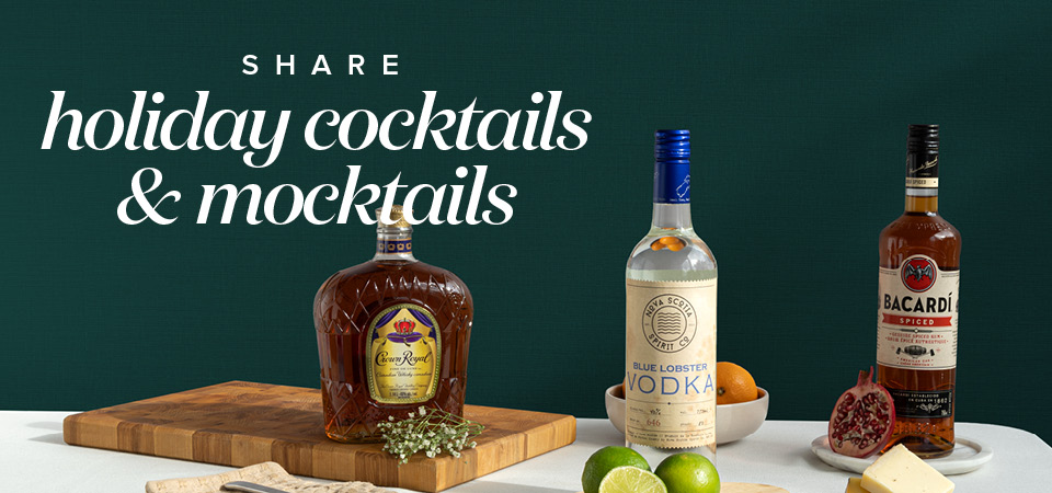 Share Holiday Cocktails and Mocktails