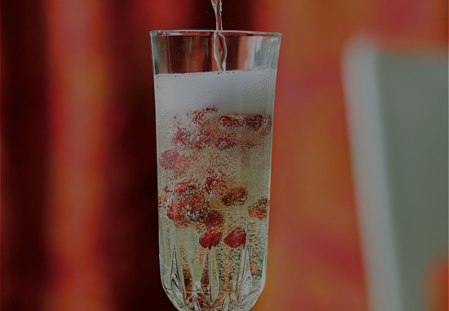 Elderflower Pomegranate Sparkling Cocktail