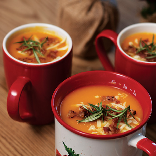 Baking Spice and Bacon Squash Soup