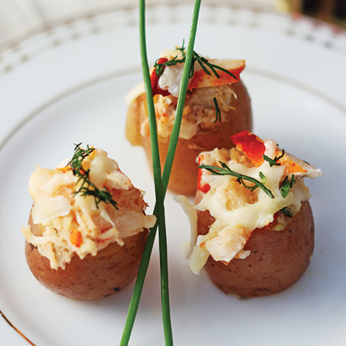 Lobster Stuffed Mini Potatoes
