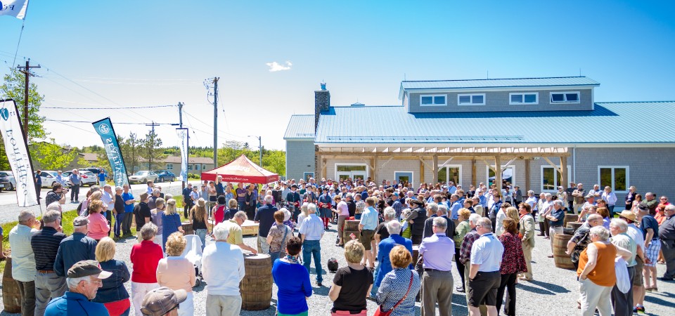Crowd of people gathered at Authentic Seacoast