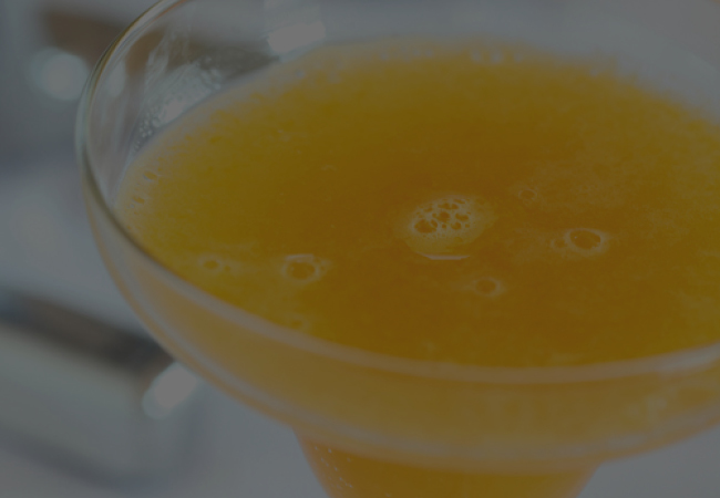 Sparkling tangerine mocktail.