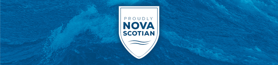 Blue wave background with shield and text 