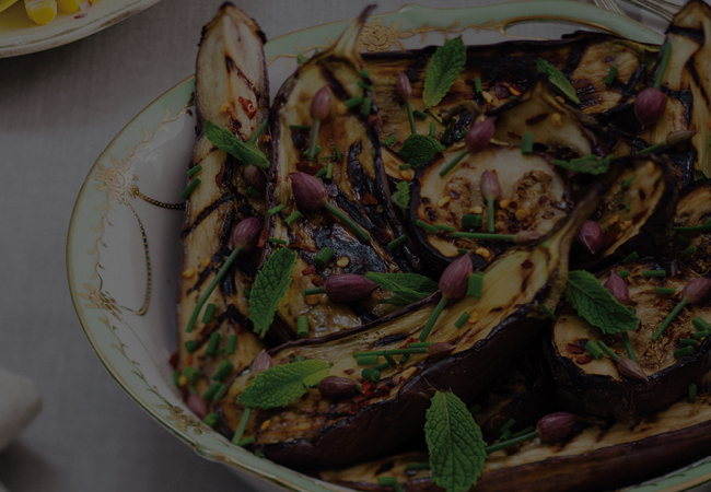 Grilled Honey Eggplant