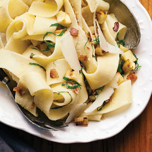 Roasted parsnip and brown butter pappardelle