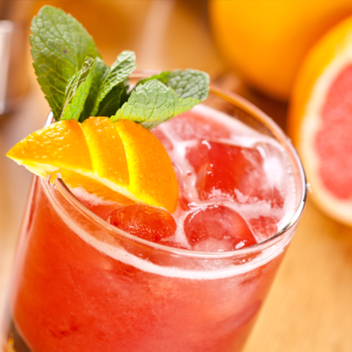 MyNSLC Grapefruit Mimosa is made with Prosecco and grapefruit juice
